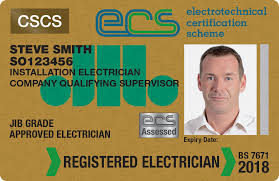 Registered Electrician Gold ECS Card